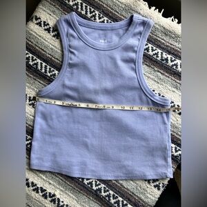 Anthropologie Maeve Crop Tank in Periwinkle Blue | Size L